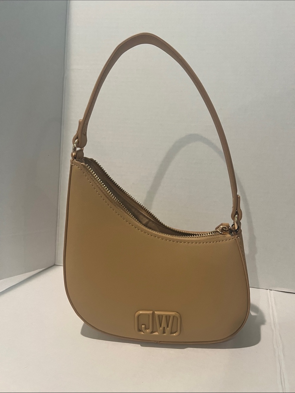Jason Wu Smooth Tan Shoulder Bag with Raised Logo